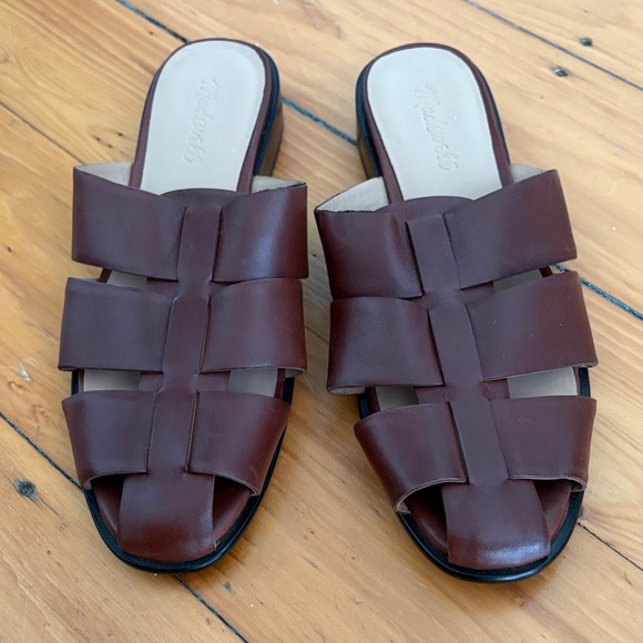 Madewell The Dixson Fisherman Mule in Apple Butter - Picture 3 of 6